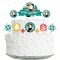 Big Dot of Happiness Calling All Toucans - Tropical Bird Birthday Party Cake Decorating Kit - Happy Birthday Cake Topper Set - 11 Pieces